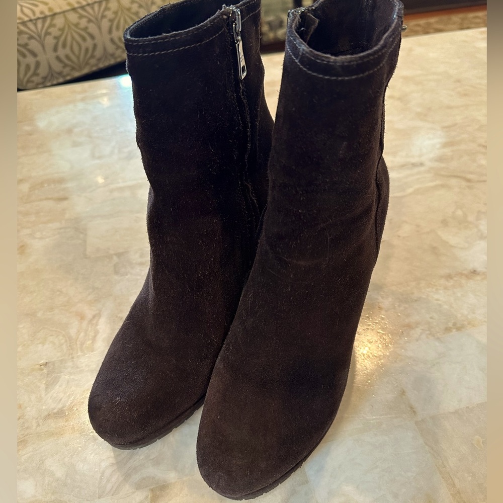 Prada suede ankle boots
